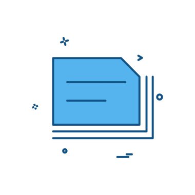 Klasör simge tasarlamak vektör