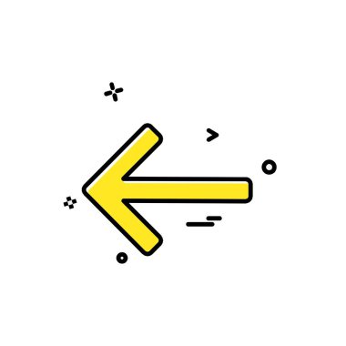 Ok simgesi tasarım vektörü