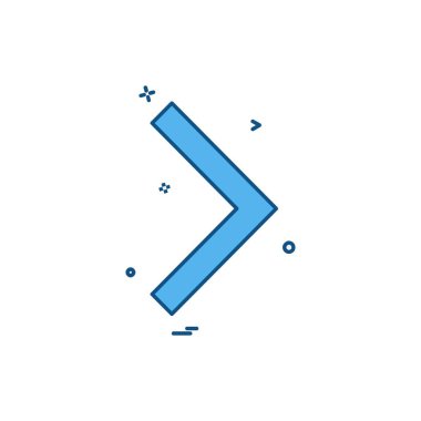 Sağ ok simge tasarlamak vektör