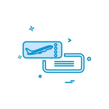 Seyahat simgesi tasarım vektörü