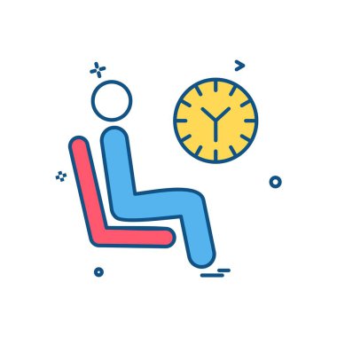 Seyahat simgesi tasarım vektörü