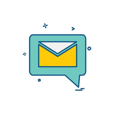 İleti simge tasarlamak vektör