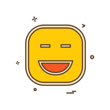 Gülen simge tasarlamak vektör