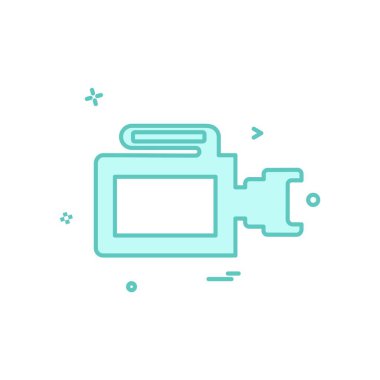 Kamera simgesi tasarım vektörü