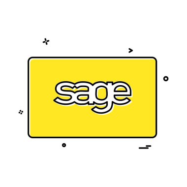 Adaçayı kartı tasarlamak vektör