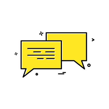 İletileri simge vektör beyaz arka plan üzerinde