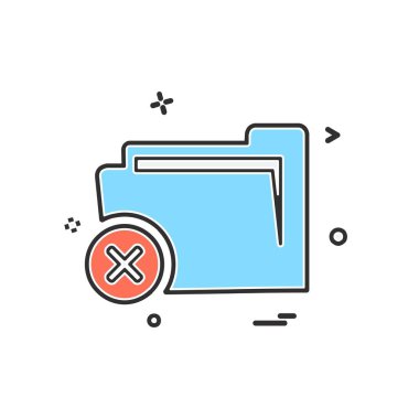 Klasör simge tasarlamak vektör