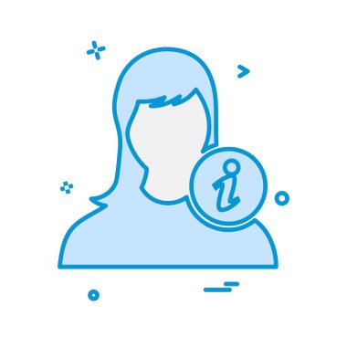 Kadın simge tasarlamak vektör