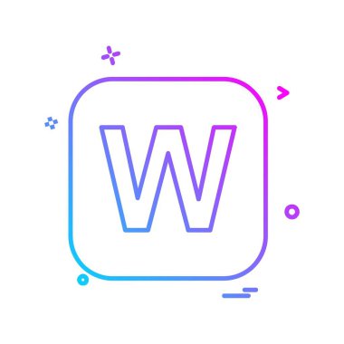 İngilizce alfabe simge tasarlamak vektör 