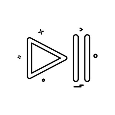 Medya düğme simge tasarlamak vektör