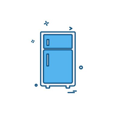 Mobilya simgesi tasarım, renkli vektör çizim