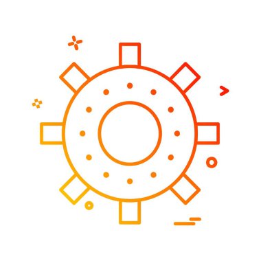 Vites simgesi tasarım vektörü 