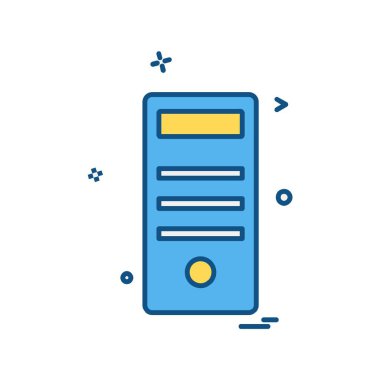 Bilgisayar simgesi tasarım vektörü