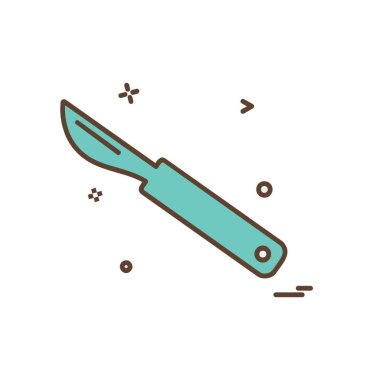 Tıbbi simge tasarım, renkli vektör çizim