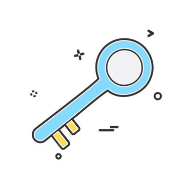 Anahtar simge tasarlamak vektör