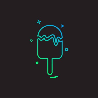 Gıda simgesi tasarım vektörü