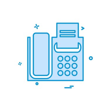 Telefon simgesi tasarım vektörü