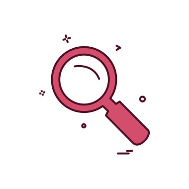 Arama simge tasarlamak vektör