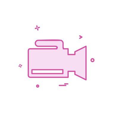 Kamera simgesi tasarım vektörü