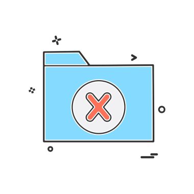 Klasör simge tasarlamak vektör 