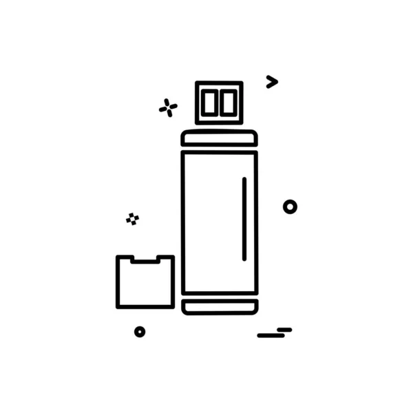 Usb Device Icon Design Bunte Vektorgrafik — Stockvektor