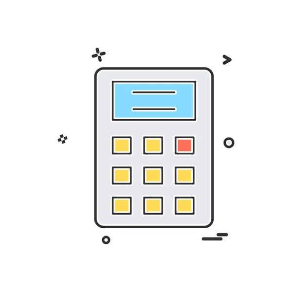 Calculadora Escuela Icono Vector Diseño — Vector de stock