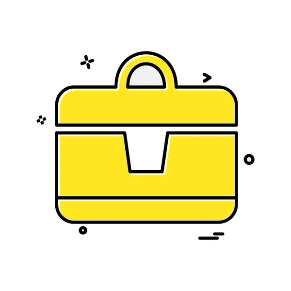 Briefcase Icon Design Vector Illustration — Stock Vector