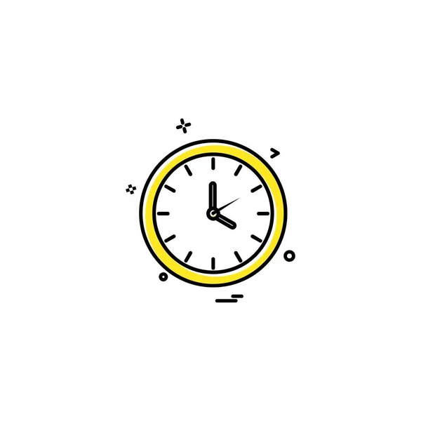 Reloj Icono Diseño Vector — Archivo Imágenes Vectoriales