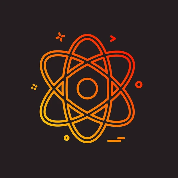 Nucleaire Pictogram Ontwerp Vectorillustratie — Stockvector