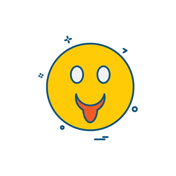 Emoji Ikoner Design Vektor — Stock vektor