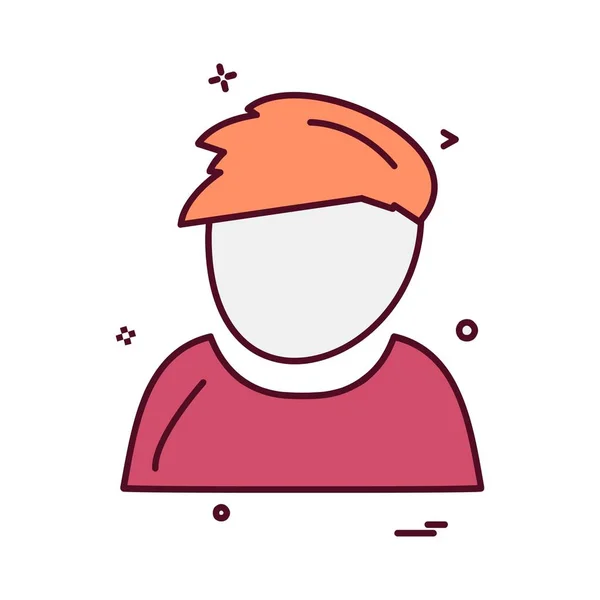 Desenho Ícone Avatar Ilustração Vetorial — Vetor de Stock