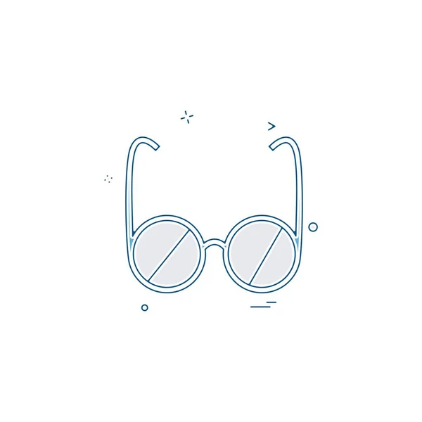 Icono Gafas Diseño Vector Ilustración — Archivo Imágenes Vectoriales