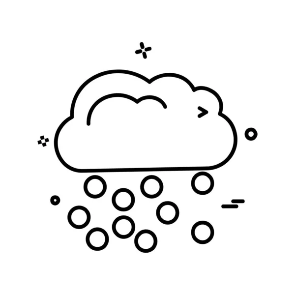 Weather Icon Vector White Background — Stock Vector