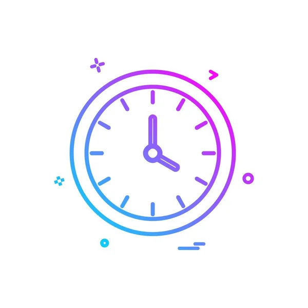 Reloj Reloj Tiempo Icono Vector Diseño — Vector de stock