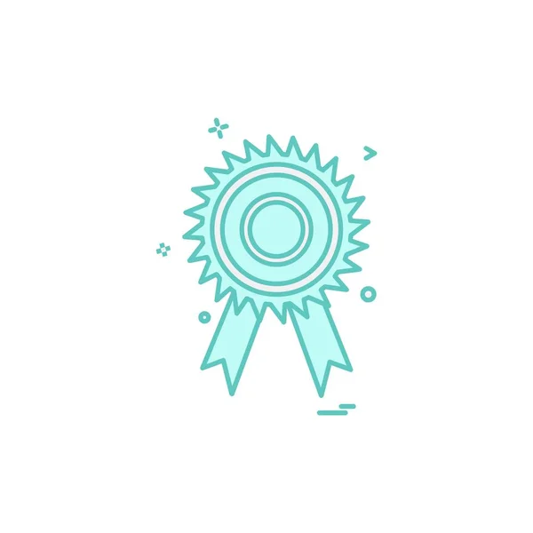 Icono Medalla Diseño Vector Ilustración — Vector de stock
