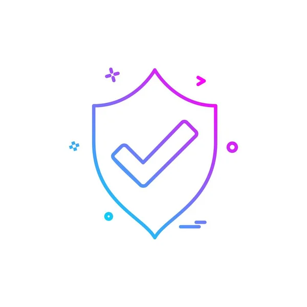 Fuera Protección Escudo Seguridad — Vector de stock