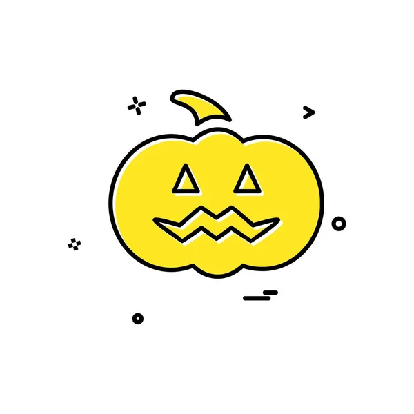 Halloween Ikon Design Vektor — Stock vektor