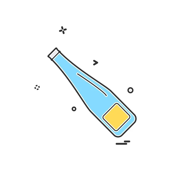 Drink Icon Design Bunte Vektorillustration — Stockvektor