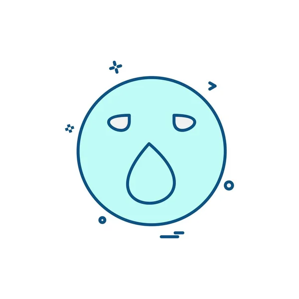 Emoji Ikony Projektowania Ilustracja Kolorowy Wektor — Wektor stockowy