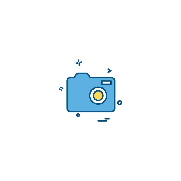 Camera Icon Design Vector — Stock Vector