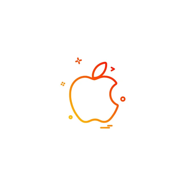Design Vektor Für Apple Symbole — Stockvektor