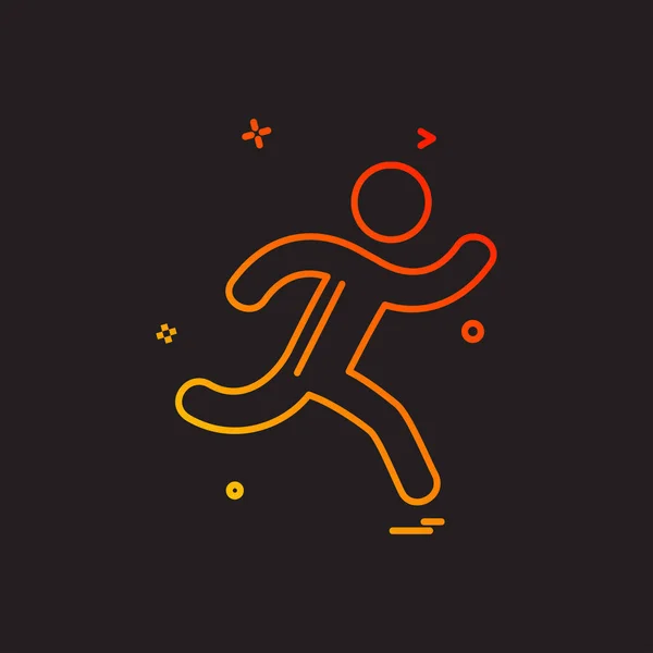 Sport Pictogram Ontwerp Vectorillustratie — Stockvector