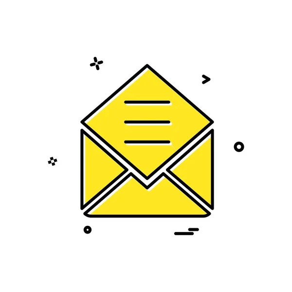 Vetor Design Ícones Envelope — Vetor de Stock