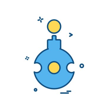 Noel top simge tasarlamak vektör