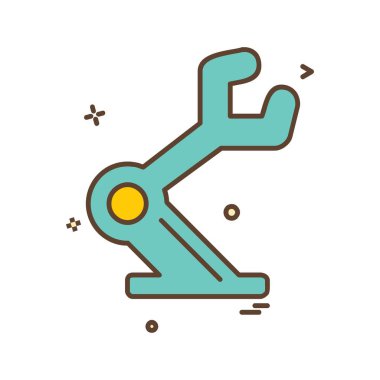 Çalışma araçları simge tasarım vektörü 