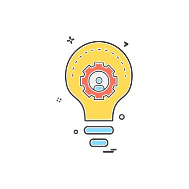 Fikir simge tasarlamak vektör