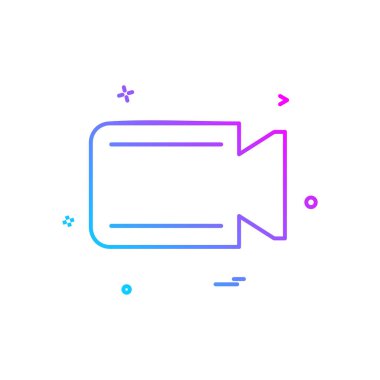 Kamera simgesi tasarım vektörü