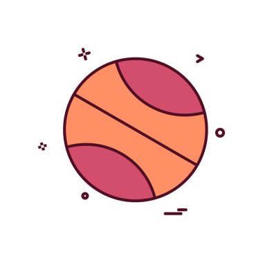 topu simge vektör tasarımı