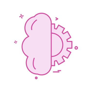 İş simgesi tasarım, renkli vektör çizim