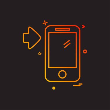 Akıllı telefon simge tasarlamak vektör 